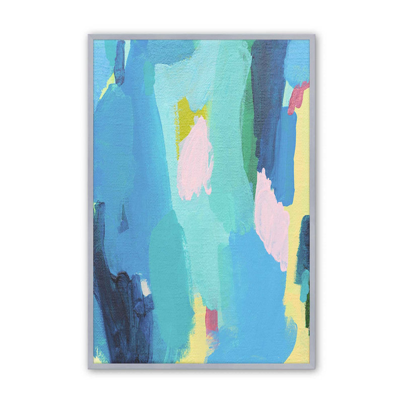 «Sunny Days» par Natalie Baca, reproduction d'art sur toile, H 48 po x l 36 po, Argent argent