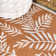 Carnearney Nevis Palm Frond Orange/Cream Indoor/Outdoor Rug