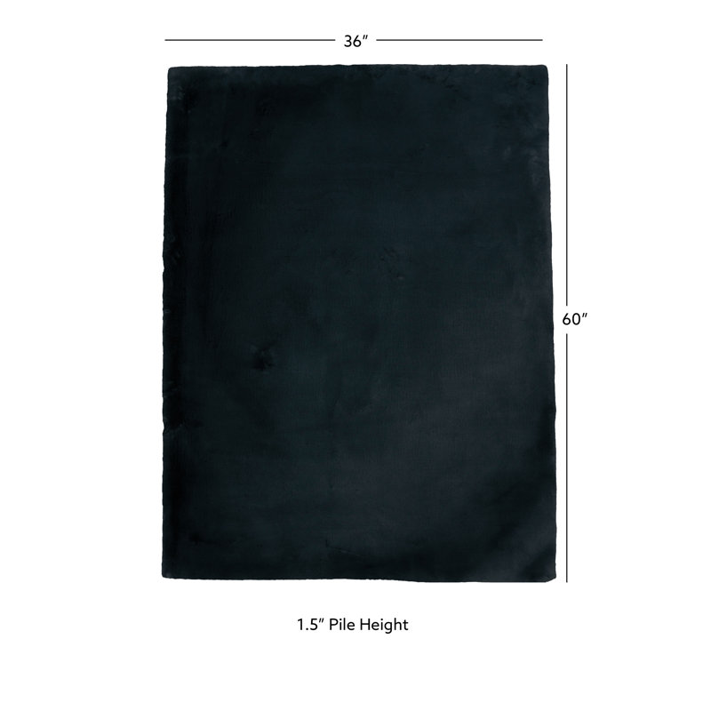 Tapis touffeté à la main Jalissia, Rectangle 3 pi x 5 pi