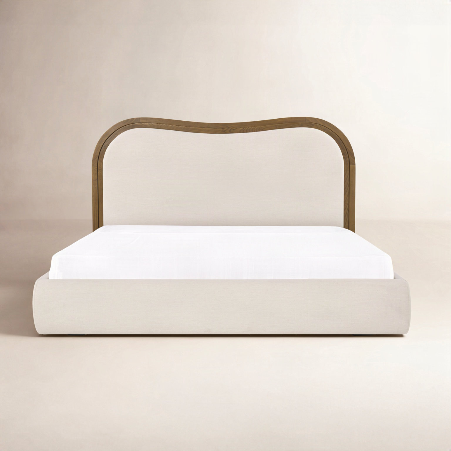 Truly Sleigh Bed, Queen, White