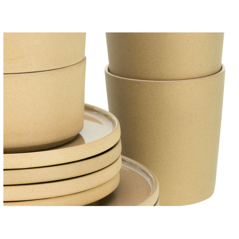 Creatable, Future Sand, 16-Piece Dinnerware Set