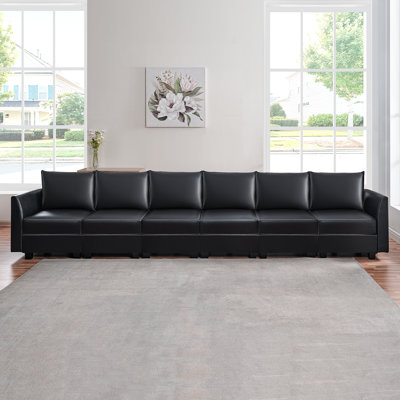 Canapé modulaire en cuir convertible Rudie