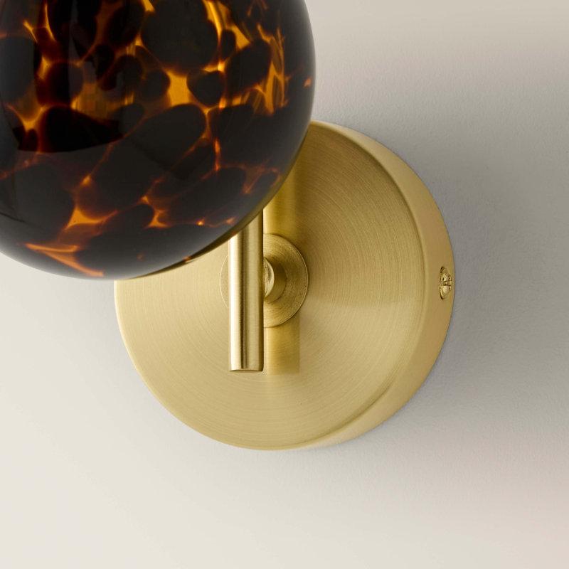 Wall Sconce, Gold, No