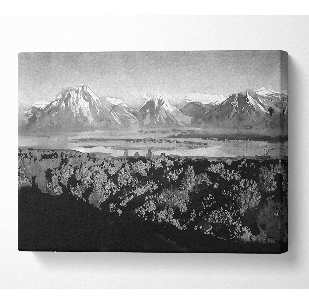 Ansel Adams Signal Hill In Grand Teton Wyoming - Leinwanddrucke auf Leinwand