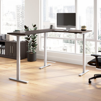 Bush Business Furniture Move 60 Series Height Adjustable L Shaped Standing Desk - Reversible