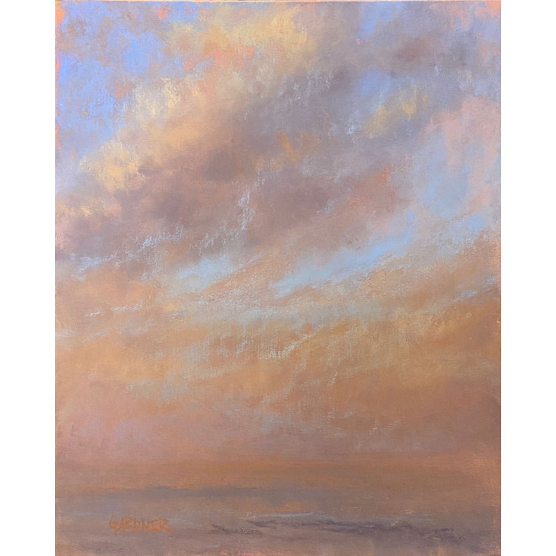 «Morning's Blush» par Dina Gardner, H 21,25 po x l 17,25 po x P 0,875 po