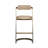 Baldwin Upholstered Faux Leather Counter Stool with Stainless Steel Frame-109438525-109438522