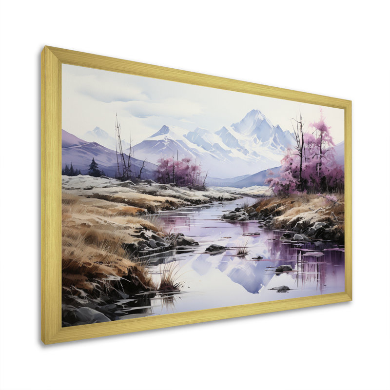 «Alaska Arctic Reflections», reproduction sur toile, H 34 po x l 44 po x P 1,5 po, Encadrement doré