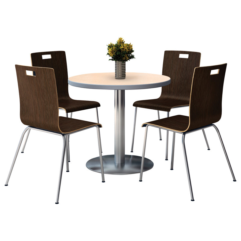 Ensemble de table de salle à manger et de chaises 36 po L, L 36 po x P 36 po, Naturel, Espresso