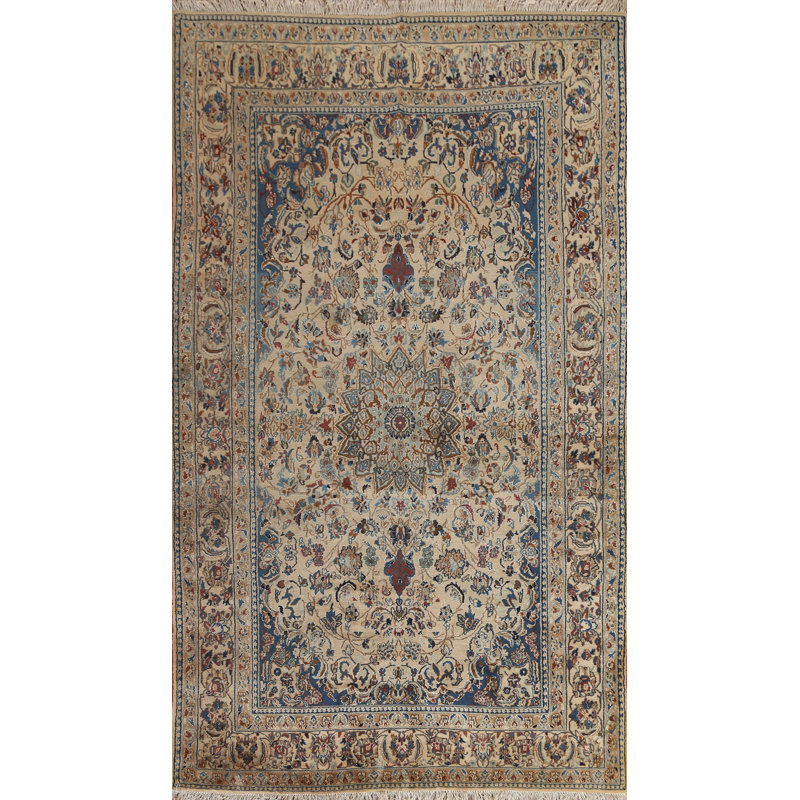 Tapis persan en laine antique fait à la main 4 x 7