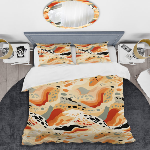 DesignArt Denlinger Abstract Duvet Cover Set | Wayfair