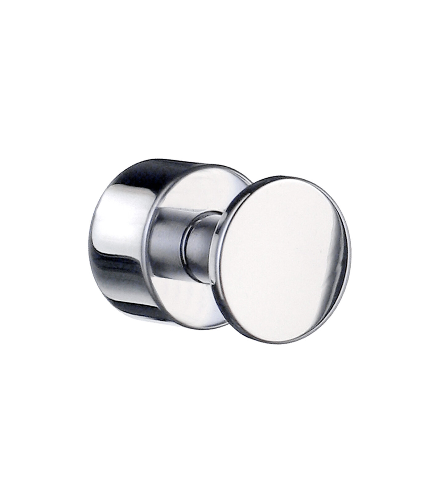 Ellis Solid-Brass Coat Hook in Polished Chrome