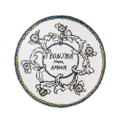 Mon Amour Bone China Salad/Dessert Plate