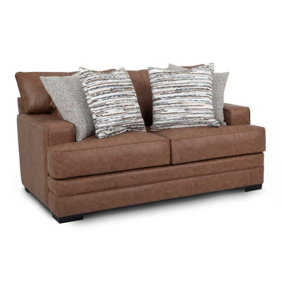 Depaul 74.5" Recessed Arm Sofa with Reversible Cushions