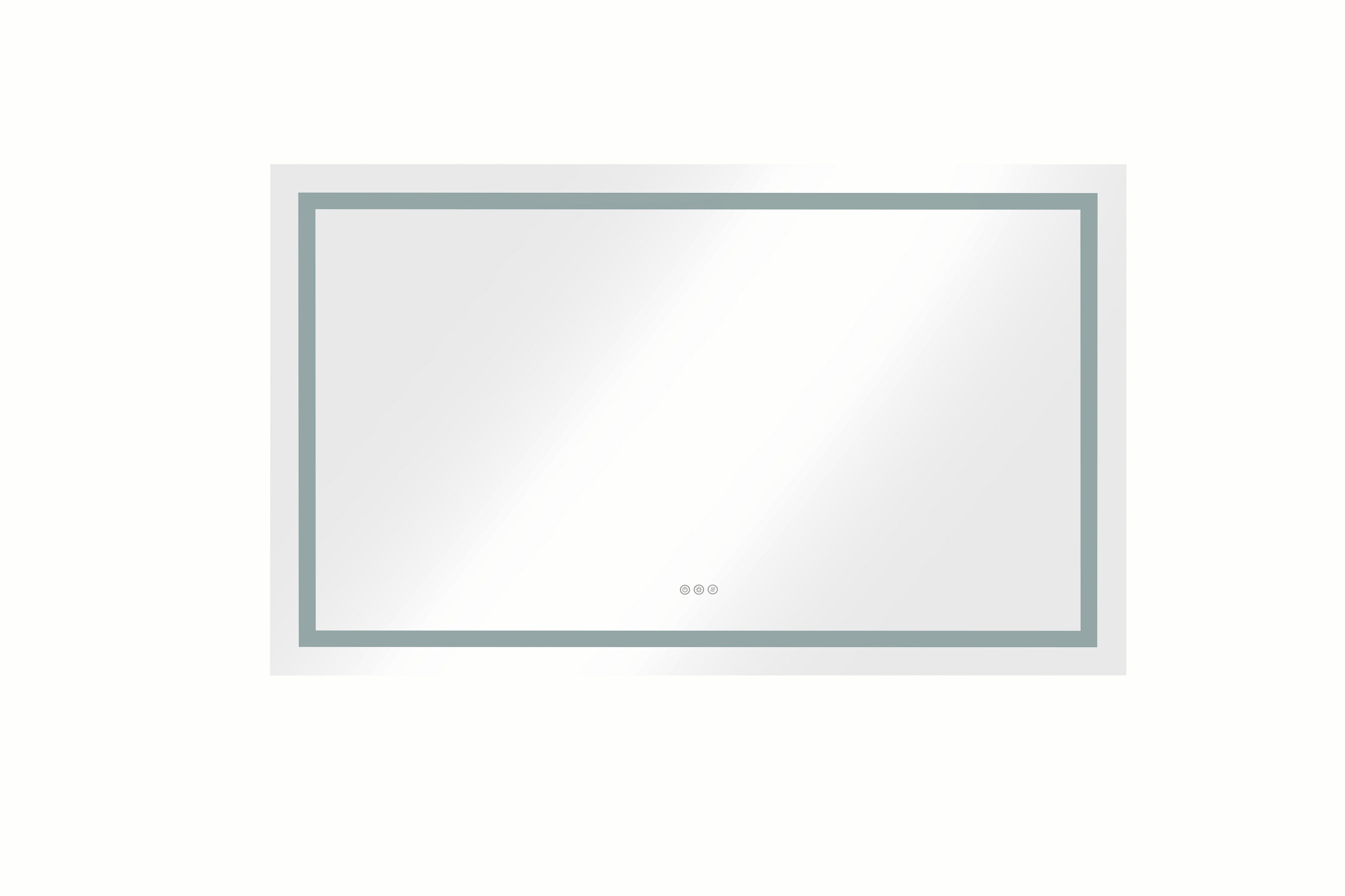 Orren Ellis 60 In. W X 36 In. H Frameless LED Single Bathroom Vanity ...