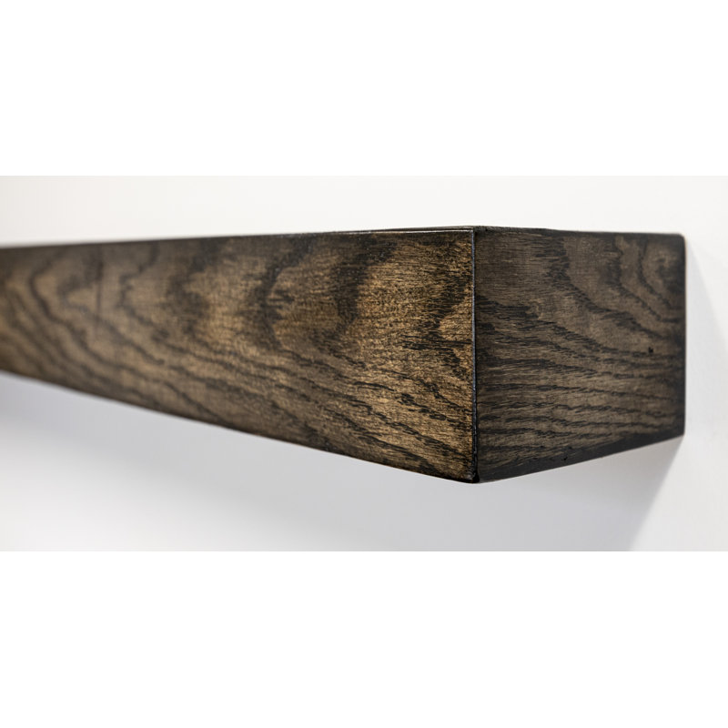 3 Piece Oak Floating Shelf, 3'' H x 30'' W x 6'' D