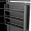 Grand garde-manger autoportant de 80,1 po de hauteur, grande armoire de rangement de style Shaker de 41,3 po x 18,2 po avec 2 prises de courant, tablettes réglables et tablettes de porte, gris-1561624337