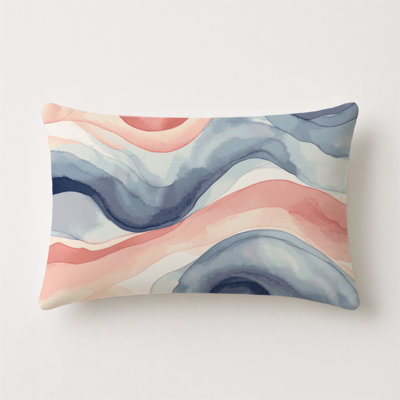 Blush Aurora Indoor And Outdoor Throw Pillow