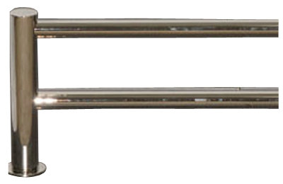 Hopewell Bath Double 25 1/2" Wall Mounted  Towel Bar, Polished Nickel