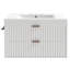 Meuble-lavabo flottant à DEL 30 po avec lavabo, tiroirs à fermeture en douceur et porte-serviettes-129876434