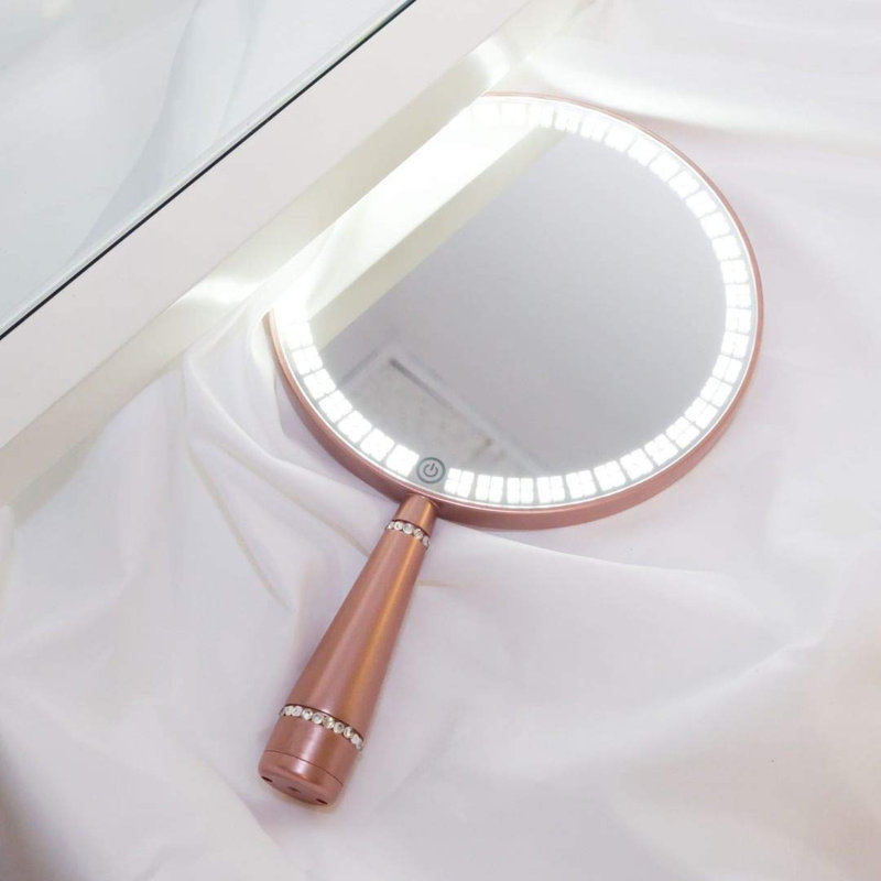 Miroir de maquillage Bijou, Or rose