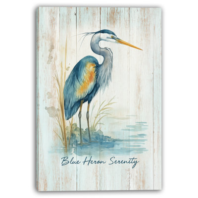 Blue Heron Serenity II Canvas Wall Art