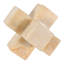 Sculpture décorative en forme de vérin en marbre pour table - objet décoratif moderne pour la chambre à coucher ou le salon - 4 po, blanc et brun clair