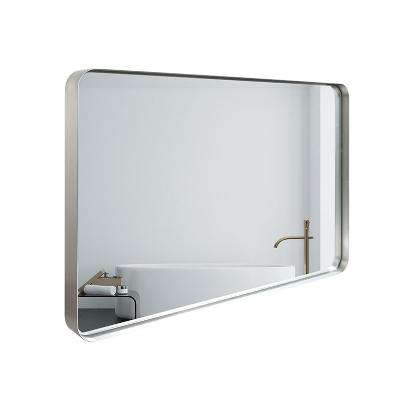 Miroir de salle de bain moderne et minimaliste, 39,76 po x 29,92 po