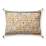 Tassels 100% Cotton Reversible Throw Pillow