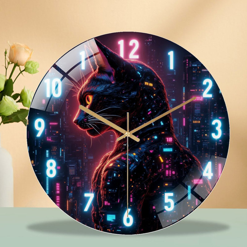 Horloge murale futuriste 12 po
