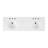 Bromley 66" Double Bathroom Vanity With White Quartz Top