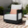 Everlee Metal Outdoor Swivel Chair