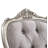Velvet & Antique Platinum Finish Side Chair (Set of 2)