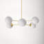 Glint 6 Light Metal Dimmable Sphere Chandelier-1487707423