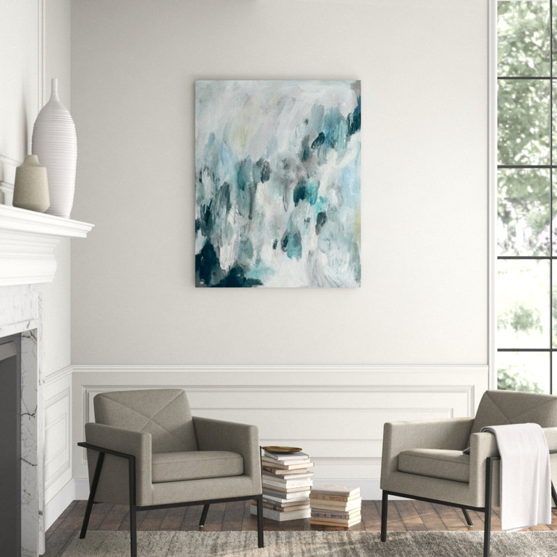 Blue Musings II Painting by Emma McCartney, Image Brush Gel, 50" H x 40" W