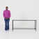 Hera 62'' Glass Top Console Table