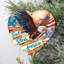 Ornements en bois God God Bless America