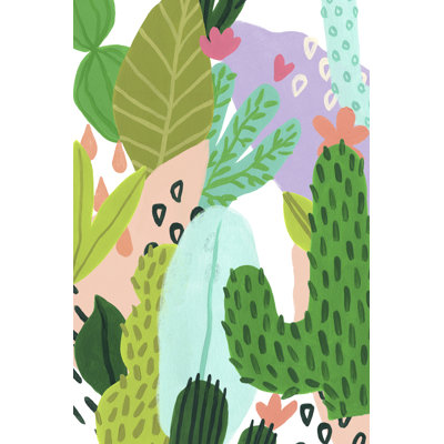 Party Plants II by June Erica Vess - Wrapped Canvas Painting