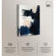 «Skyline Blue Brush II», art abstrait bleu par Art Remedy-107445796-107445798
