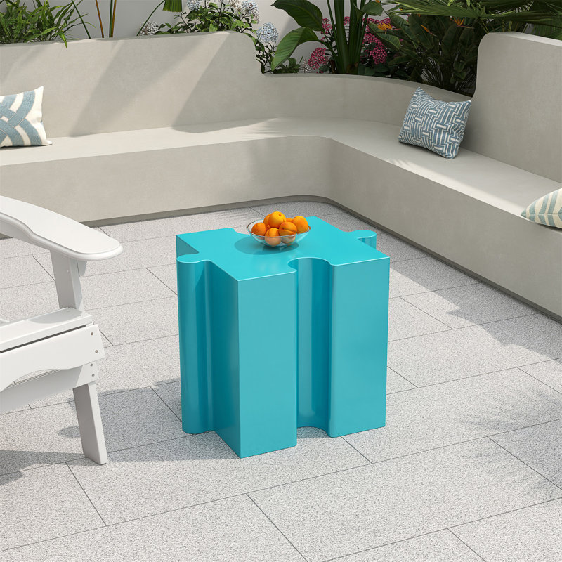 Table d'appoint Modular Art, Bleu clair