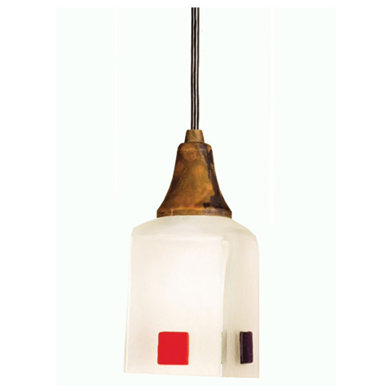 Luminaire suspendu carré 1 lumière Kayme
