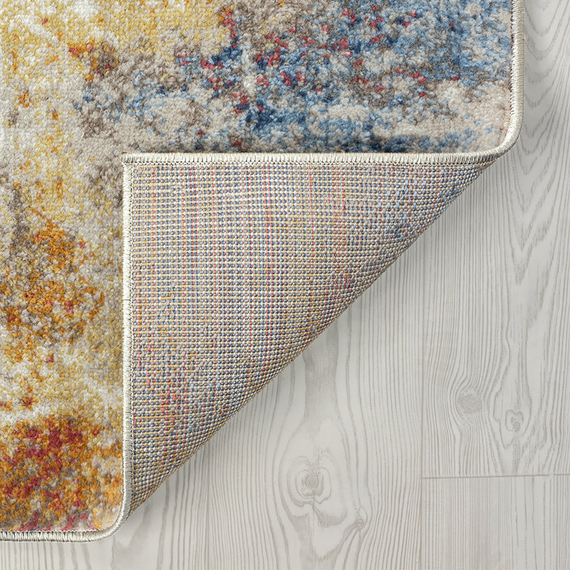 Clive Contemporary Abstract Area Rug, Multi, Rectangle 8'10" x 12'2"