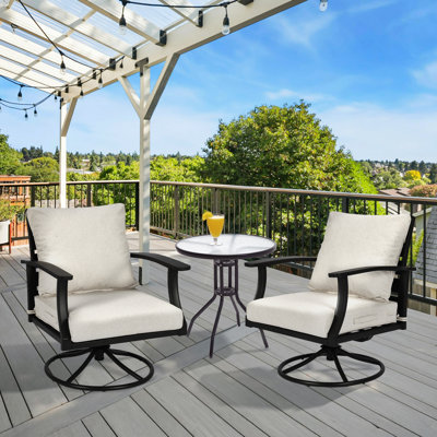 Outdoor Water-resistant Deep Seat Cushion Set