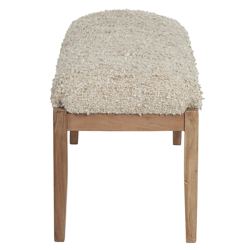 Banc, acacia avec crème crème