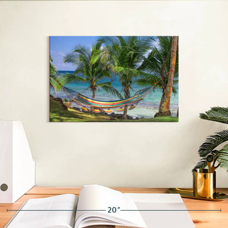 Gillard, plage tropicale du Nicaragua, H 8 po x l 12 po