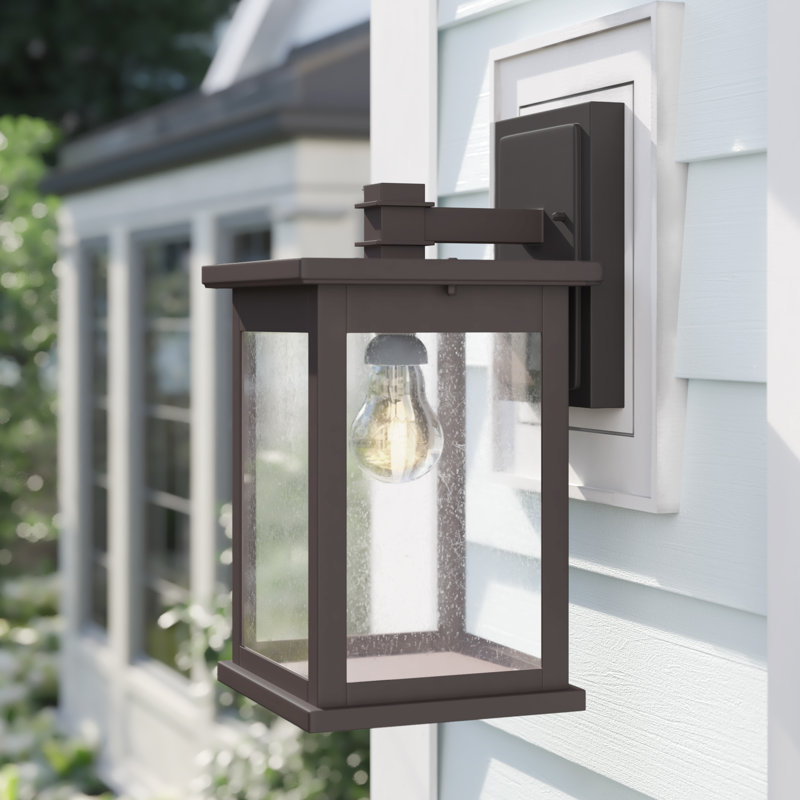 Carmah Wall Light, 14.37" H x 7.68" W x 8.66" D, Rubbed Bronze