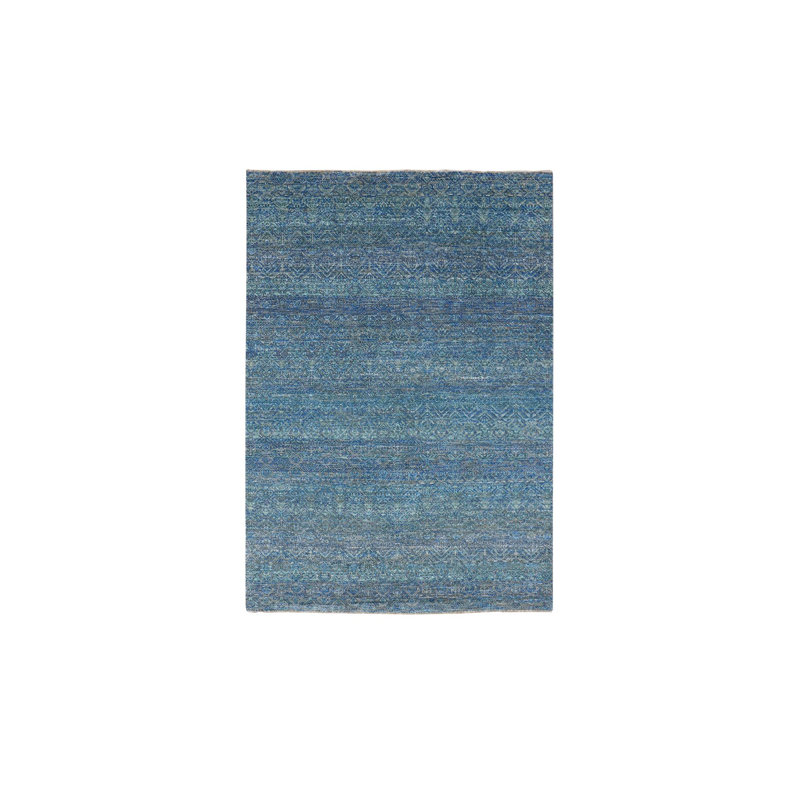 Tapis vert 100% laine noué à la main 4 pi 1 po x 6 pi Kohinoor Herrita 07EFE8EADDC74F59BB668B668D15E378