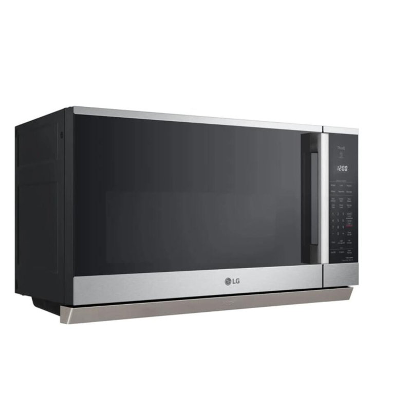 LG 2,1 pi³ Four à micro-ondes à hotte intégrée Wi-Fi avec poignée EasyClean et haut de gamme, 2,1 pieds cubes Pi.