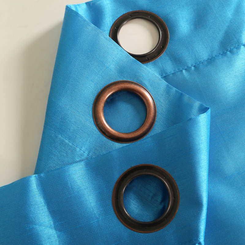 Diredra Polyester Semi-Sheer Curtains, Royal blue