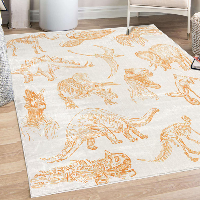 Tapis décoratif Helios Jurassic, Rectangle 4 pi x 5 pi 5 po